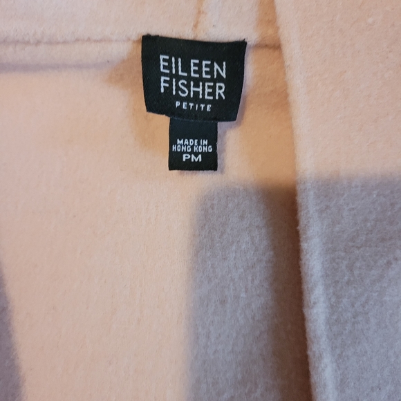 Vintage Eileen Fisher light pink wool coat - Picture 3 of 3
